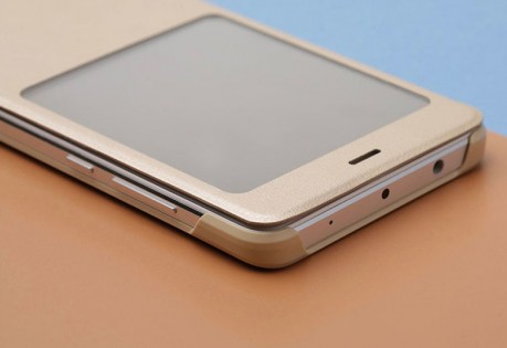 Чохол книжка з віконцем Smart Display для смартфонов Xiaomi Note 4 Silver 1163000019